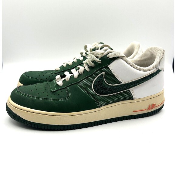 Nike Air Force 1 Low Men’s Size 10 Irish Miami Varsity Green Orange 488298-305 - Picture 1 of 16